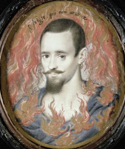tagaoth:  Nicholas Hilliard (English, c. 1547-1619), Unknown man in flames, 1590-95. Victoria and Albert Museum, London. 