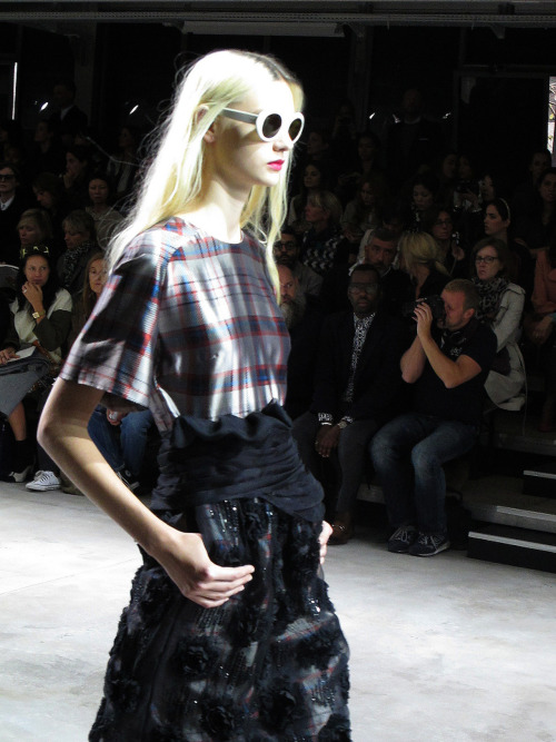 Dries van Notens silver foil show ticket gave a little clue to what lay ahead for the S/S13 collecti