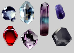 genderqueer-atheist-weirdo:  thecullenlinguist: Painting Gemstones by shihou  I give up on life. 