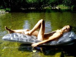 interestsofmax:  Nude sunbathing with my