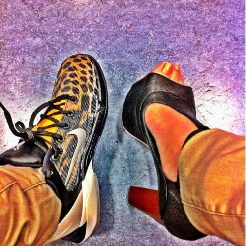 Best of both worlds, Kobe 7 Cheetah x Open toe Heels