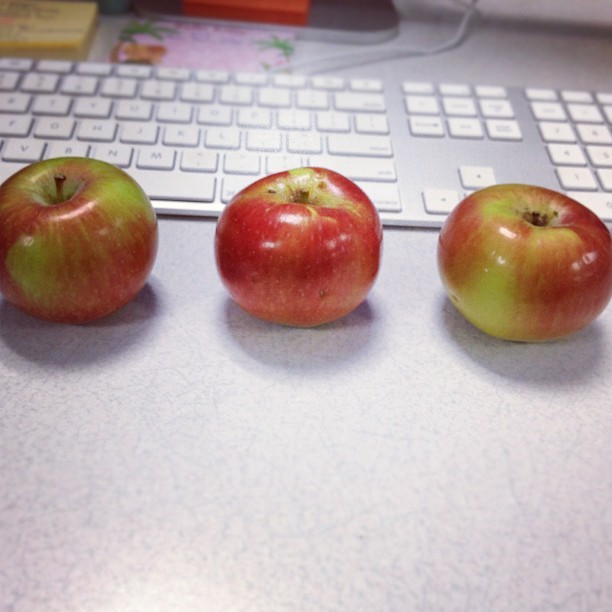 Love my coworkers! Even though I bust their b*lls, they still bring me goodies such as fresh tree picked apples! #fruit #apples #nom #healthy (Taken with Instagram at Alpine Electronics Of America)