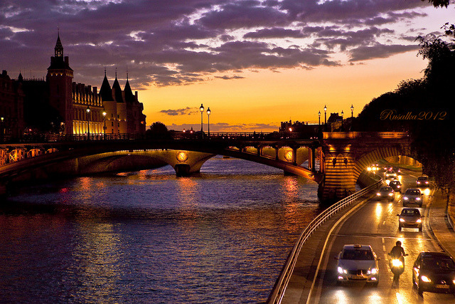miseries:  Sunset in Paris (Explored Sep. 26, 2012) by Matilda Diamant on Flickr.