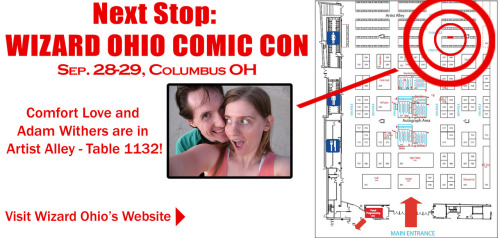 comfortandadam:We are off to Wizard Ohio (formerly known as Mid-Ohio Comic Con) this weekend! We&rsq