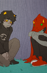 lumanous:  soranoo:  Karezi Photoset - Dragon Cape Terezi/Update Art Karkat: YOU’RE ACTUALLY JUST PREVENTING PEOPLE FROM SEEING SOMEONE WHO’S ALREADY BEAUTIFUL. Karkat: I JUST WANT YOU TO BE HAPPY IS ALL. ♋/♥/♎/♋/♥/♎/♋/♥/♎  ahh my