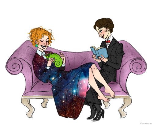 distractedbyshinyobjects:Miss Frizzle and Mary Poppins, Lady Time Lords.I ship it to the moon.The Te