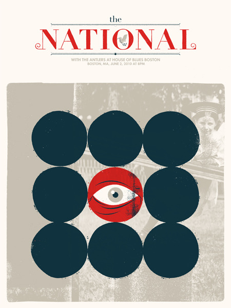 barefootmarley: the national gig poster delicious