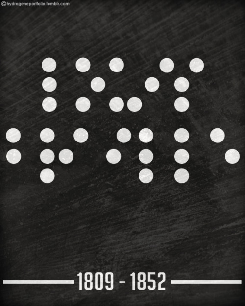 Louis Braille. 1809 - 1852.