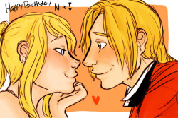 pickupthepencil:  HAPPY LATE BIRTHDAY~!!♥♥♥ahahah i’m sorry i’m a bit late ;n; But here is some Ed/Winry!♥  AJFLNSDK IT’S OVER I;M JUST DO NE JESUS THANK YOU THANK YOU MERCI GRACIAS JUST WEFJDNWAKasdnjknASD  IM GONNA PASS OUT  !!!!! I&rsquo;M