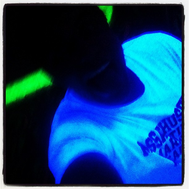 Fluorescent #blacklight #flourecent #fun #2012 #awesome (Taken with Instagram)