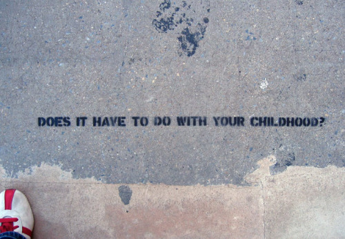  Candy Chang - Sidewalk Psychiatry (2008) Inspired by pensive pedestrians and the therapeutic benefits of walking, Sidewalk Psychiatry encourages self-evaluation by posing critical questions stenciled along NYC streets. 