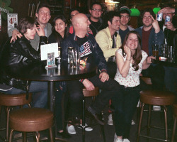 watchingcowboyfilms:  Alex Turner, Matt Helders, Freedie Cowan (The Vaccines), Nick O’malley, Jamie Cook &amp; friends. 