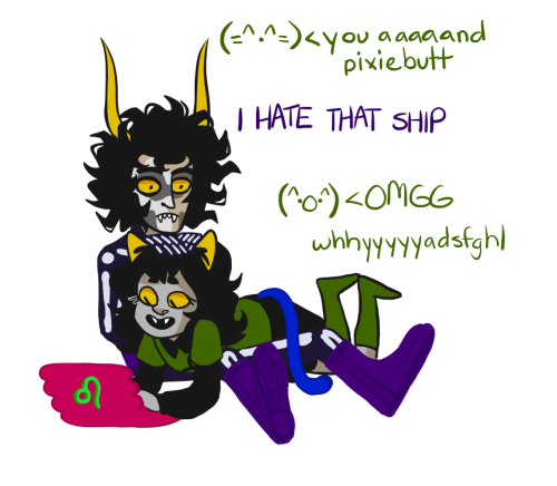 triptrippy:wanted to draw cuddles and ship talk b4 shit happened :33c