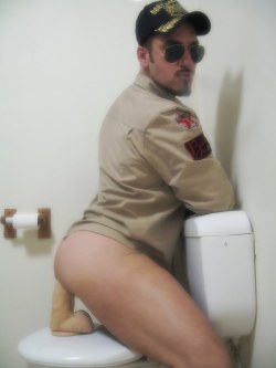 onlydildostuff:#dildo #bathroom #military