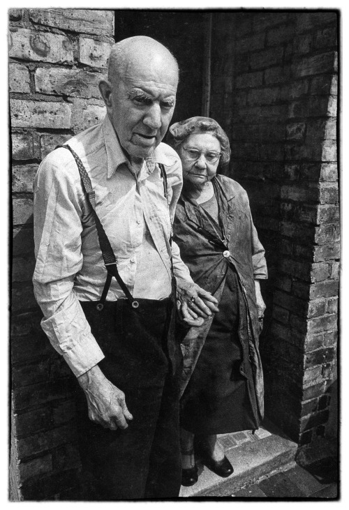 davehendley:Elderly couple facing eviction from their home, Fulham, London 1973