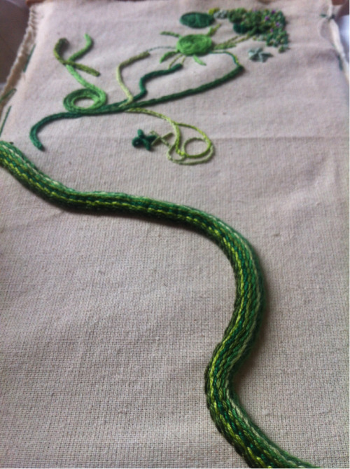 Added Casalguidi Stitch - Easy, But Time Consuming. As With 90% Of Embroidery. Not Sure I'm Entirely