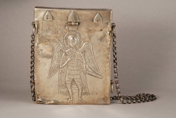 Icon box, XIXth cent., Armenia by Armenian Museum of France on Flickr. Icon box, XIXth cent. Silver. Archange Michel representation. Presented on www.le-maf.com 