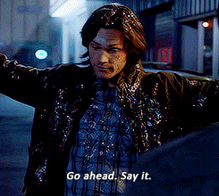 phoestiel:  I love how that’s not even Dean, that’s straight up Jensen laughing