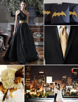 didyoujustmolotovmybrother-blog:   A Batman Themed Wedding “Gotham Nights” 