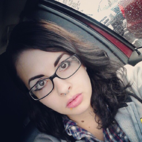 adrianna-the-girl-wonder: #me #glasses #piercings #lippiercing #septum (Taken with Instagram)