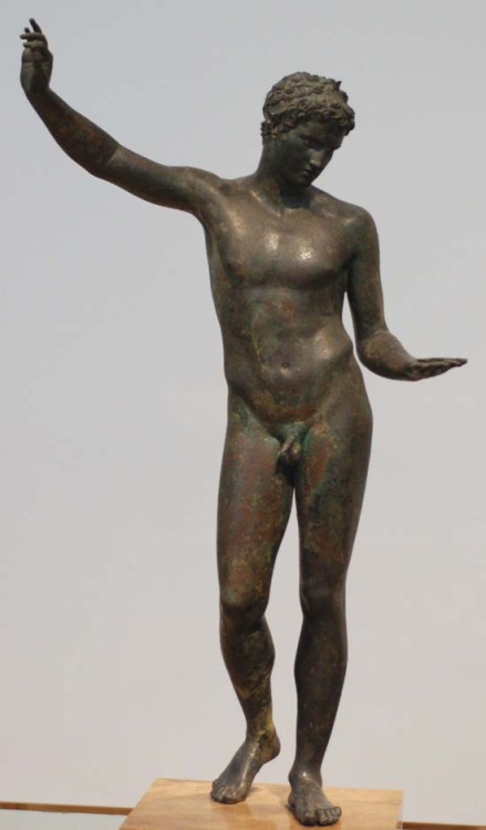  sculptor Praxiteles, Youth of Marathon, National Museum Athens 