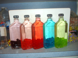 thepartyrehab:  Jolly Rancher Flavored (Infused) Vodka. Ingredients &amp; Measurements: 1 Liter of Vodka 12 Jolly Ranchers (Of Each Flavor You’re Making) 5 flasks, Water Bottles, Clear Mason Jar, etc. Instructions:Separate your Jolly Ranchers by color.