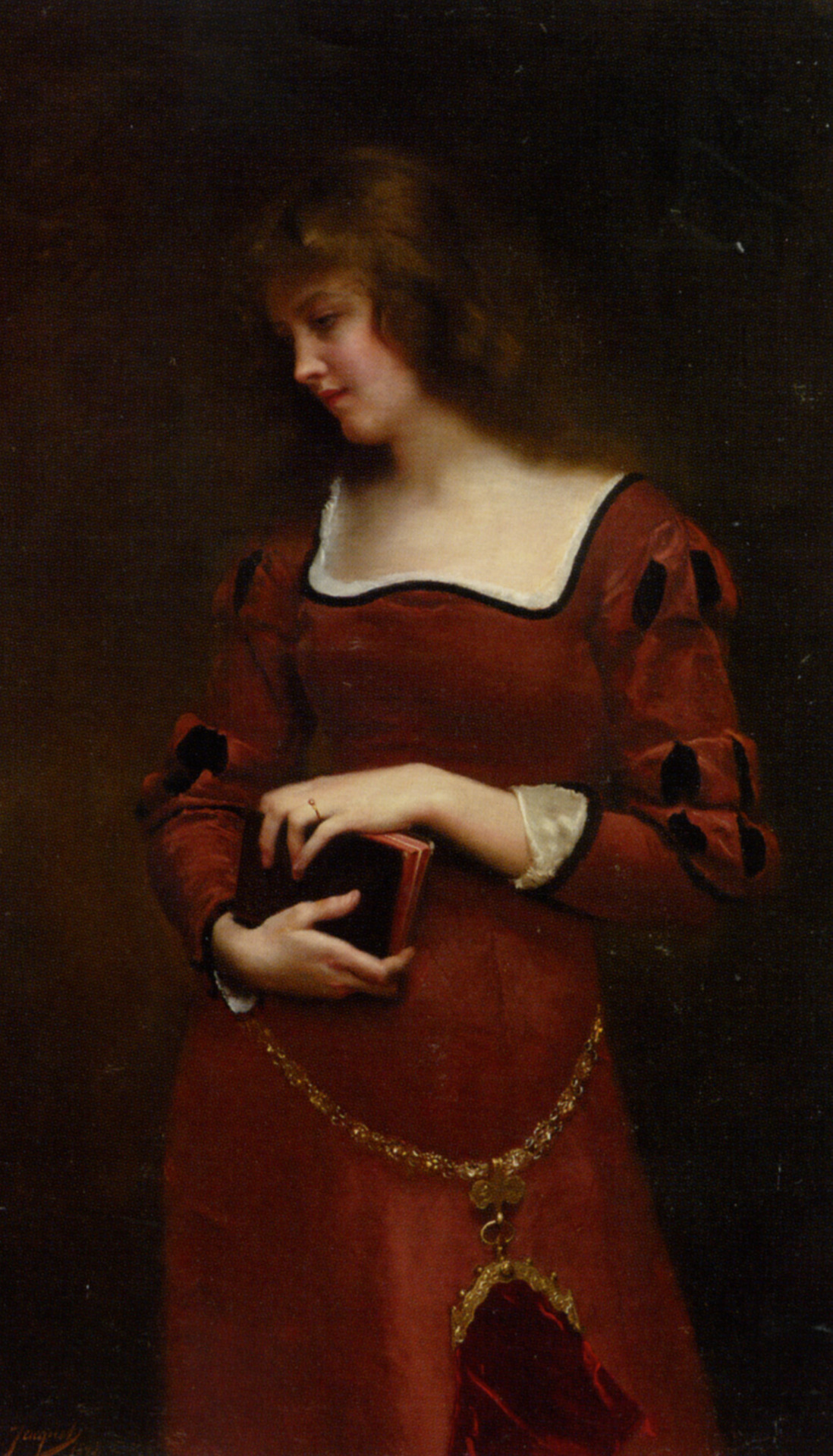 Books and Art: Wistful Thoughts (1878). Gustave Jean Jacquet