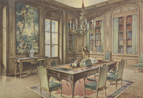 Georges Rémon (French; 1889–1963)Bibliothéque Louis XIV (composée d’aprésl’Hôtel des Invalides) = Lo