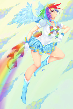 theponyartcollection:  Sailor RainbowDash