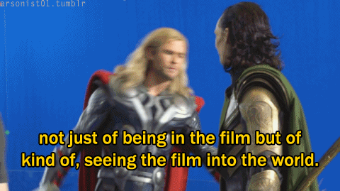 ibong-adarna:  arsonist01:  Avengers DVD (making film - Tom Hiddleston interview)  oh I’m sure he would darling. 