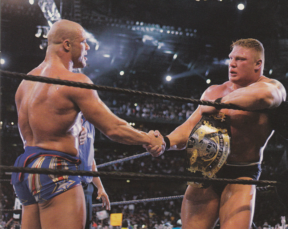 Lesnar v. Angle was one of the sexiest pro-wrestling feuds of all time.