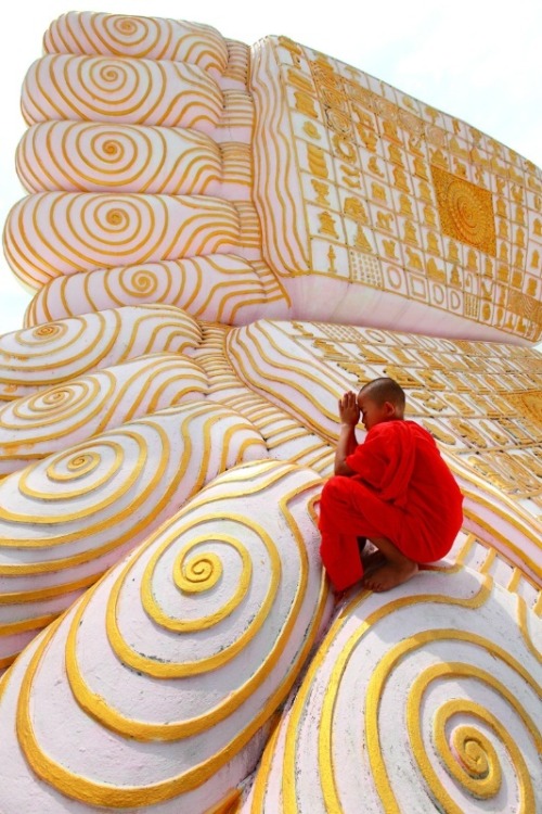 buddhabe:
“ praying at the Buddha’s feet.
”