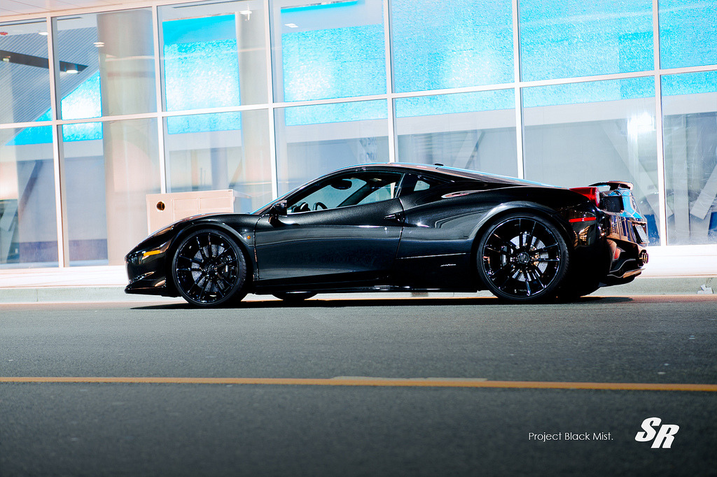 automotivated:  Ferrari 458 ‘Black Mist’ PUR Novitec (by srautogroup.com)