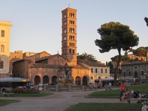 Santa Maria in Cosmedin, Rome. Built originally in the 8th century and restored four hundred years l