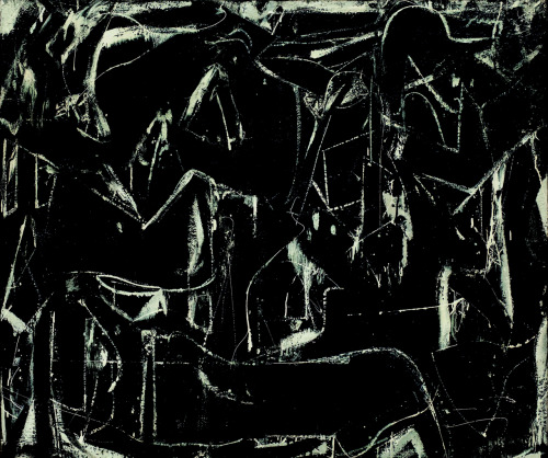 drawpaintprint:  Willem de Kooning: Dark Pond (1948)