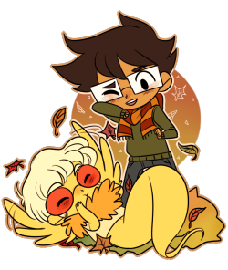 bleukimchi:  meuti:  giveaway prize for bleukimchi who wanted some fall themed johndavesprite!! i hope you like it (=´∇｀=)  thank you so much ahh, i love it!!!! 