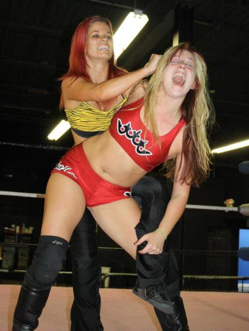 XXX Kimber Lee vs Sassy Stephie :: nefemalewrestling.com photo