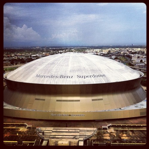 miamistarr:  #mercedes-Benz #superdome #neworleans #nola (Taken with Instagram) 