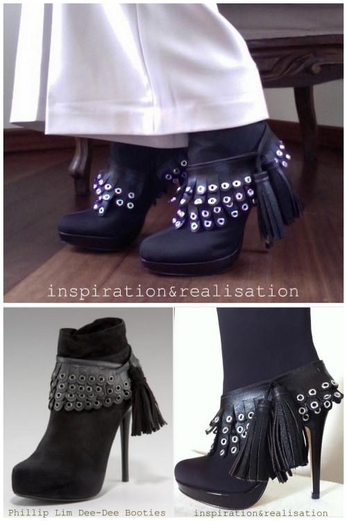 DIY Phillip Lim Dee-Dee Booties Tutorial from inspiration & realisation here. I just saw an Inst