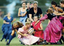 dollfacerugger:  UCLA PROM DRESS RUGBY 