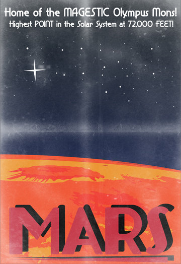 heyoscarwilde:  Solar System Travel Posters illustrations by Luke Minner and Naomi