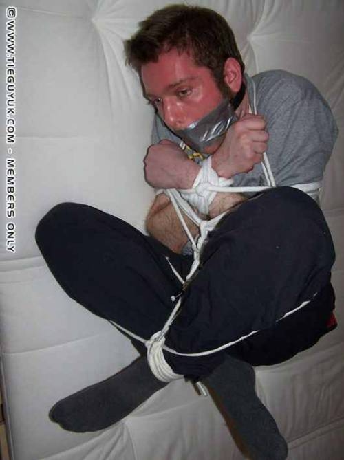 luvmenboundgagged: When john agreed to let his buddy tie him up, he didn’t expect this!