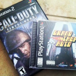 sexicanology:  Look what I found :D #oldschool #callofduty #grandtheftauto (Taken with Instagram)