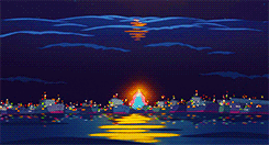 aprettyfire:  The Scenery of Ponyo 