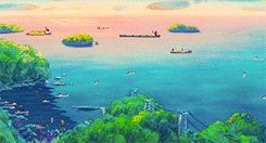 aprettyfire:  The Scenery of Ponyo 