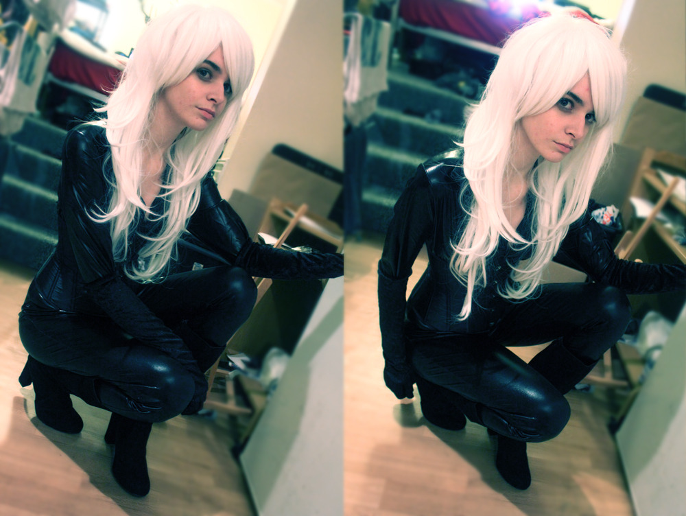 landogrey:  We’re just waiting for the mask now! Ella as Black Cat, sans mask.