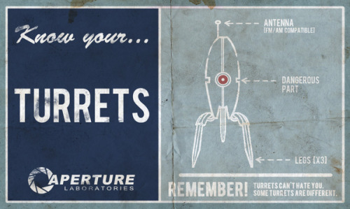 ianto-inthetardis: copiouslygeeky: Aperture Science Safety Posters Created by Tom Wilding THIS 