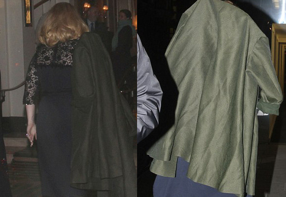 siteaabroficial:  Adele saindo do Brit com o Simon 