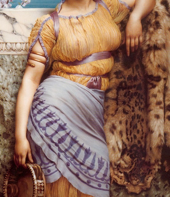 John William Godward, Ionian Dancing Girl detail, 1902