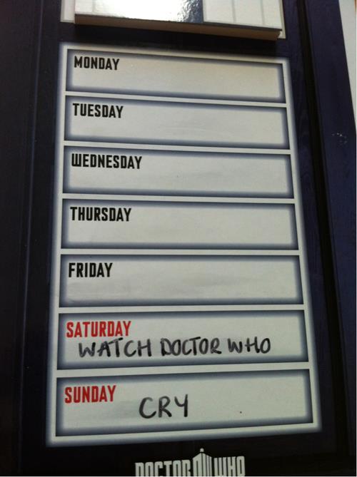 doctorwho:  Whovian weekend plans.    